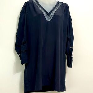 Iro black silk dress